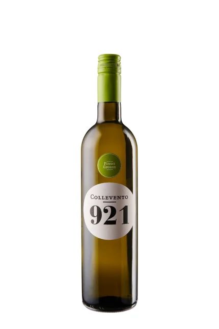 Der Pinot Grigio Collevento 921 duftet im Weinglas herrlich nach Honigmelone und Birne. Seinen Namen verdankt er dem Gründungsjahr des Weinguts Antonutti